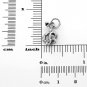 STERLING SILVER SMALL COBRA SNAKE CHARM/PENDANT