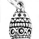 STERLING SILVER DECORATIVE EASTER EGG CHARM/PENDANT