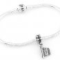 STERLING SILVER DANGLE HAPPY BIRTHDAY CAKE EUROPEAN BEAD