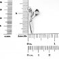 STERLING SILVER 3D SCISSORS CHARM/ PENDANT