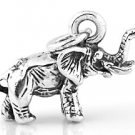 STERLING SILVER LUCKY BABY ELEPHANT 3D CHARM