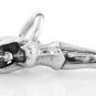 STERLING SILVER 3D FEMALE SWIMMER/DIVER CHARM/ PENDANT