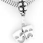 STERLING SILVER DANGLING MASKS COMEDY TRAGEDY EUROPEAN BEAD