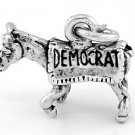 STERLING SILVER POLITICAL PARTY DEMOCRAT DONKEY CHARM