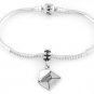 STERLING SILVER DANGLE LOVER'S LOVE LETTER EUROPEAN BEAD