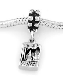 STERLING SILVER DANGLE CARLSBAD CAVERN EUROPEAN BEAD