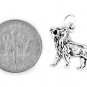 STERLING SILVER FEROCIOUS LION CHARM/PENDANT