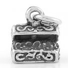 STERLING SILVER TREASURE CHEST CHARM/PENDANT