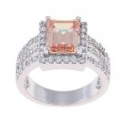 2.5 CT. Cognac / Champagne CZ Cocktail/ Engagement Ring Size 7