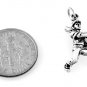 STERLING SILVER MALE BASEBALL PLAYER BAT CHARM/PENDANT