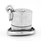 STERLING SILVER TOP HAT CHARM/PENDANT
