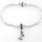 STERLING SILVER DANGLE DACHSHUND ON BACK LEGS EUROPEAN BEAD