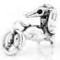 STERLING SILVER WEENIE DOG/ DASCHUND CHARM/PENDANT