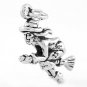 STERLING SILVER WITCH FLYING ON A BROOM CHARM/PENDANT