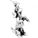 STERLING SILVER DACHSHUND ON BACK LEGS CHARM/PENDANT
