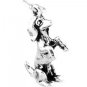 STERLING SILVER DACHSHUND ON BACK LEGS CHARM/PENDANT