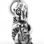 STERLING SILVER 3D SKUNK HOLDING A FLOWER CHARM/PENDANT