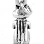 STERLING SILVER 3D CHIPMUNK HOLDING NUT CHARM/PENDANT
