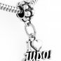 STERLING SILVER DANGLING I LOVE JUDO EUROPEAN BEAD
