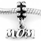 STERLING SILVER DANGLING MOM EUROPEAN BEAD