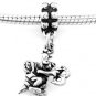 STERLING SILVER DANGLING SPELLING BEE EUROPEAN BEAD