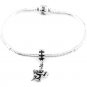 STERLING SILVER DANGLING SPELLING BEE EUROPEAN BEAD