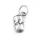 STERLING SILVER COLA POP SODA CAN CHARM/PENDANT