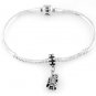 STERLING SILVER DANGLING 3D TRAIN CABOOSE EUROPEAN BEAD