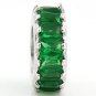 STERLING SILVER MAY WHEEL BIRTHSTONE CZ SPACER BEAD