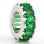 STERLING SILVER MAY WHEEL BIRTHSTONE CZ SPACER BEAD