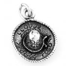 STERLING SILVER SOMBRERO HAT CHARM W/ 16" BOX CHAIN