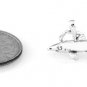 STERLING SILVER SHARK CHARM WITH 16" BOX CHAIN