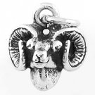 STERLING SILVER RAM HEAD CHARM/PENDANT