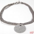 STERLING SILVER ITALIAN DESIGNER LOVE NECKLACE 17 INCH