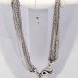 STERLING SILVER ITALIAN DESIGNER LOVE NECKLACE 17 INCH