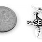 STERLING SILVER I LOVE BASEBALL CHARM W/ 16" BOX CHAIN