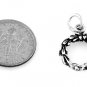 STERLING SILVER HOLIDAY WREATH CHARM WITH 16" BOX CHAIN