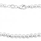 STERLING SILVER 4MM BALL/ BEAD BRACELET