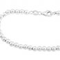 STERLING SILVER 4MM BALL/ BEAD BRACELET