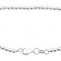 STERLING SILVER 4MM BALL/ BEAD BRACELET
