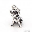 STERLING SILVER 925 DALMATIAN PUPPY 3D CHARM/PENDANT