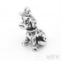 STERLING SILVER 925 DALMATIAN PUPPY 3D CHARM/PENDANT