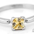 STERLING SILVER NOVEMBER BIRTHSTONE CZ CHILD RING SZ 4