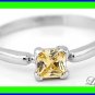 STERLING SILVER NOVEMBER BIRTHSTONE CZ CHILD RING SZ 4