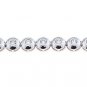 STERLING SILVER 925 ROUND CZ BEZEL SET TENNIS BRACELET