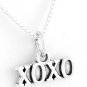 STERLING SILVER XOXO HUGS & KISSES CHARM WITH 16" BOX CHAIN