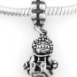 STERLING SILVER DANGLE RAGGEDY ANN STYLE EUROPEAN BEAD