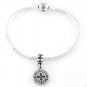 STERLING SILVER DANGLING COMPASS EUROPEAN BEAD