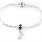 STERLING SILVER DANGLING PUFF DOG BONE EUROPEAN BEAD