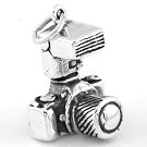 SILVER SILVER PHOTOGRAPHER'S CAMERA CHARM/ PENDANT